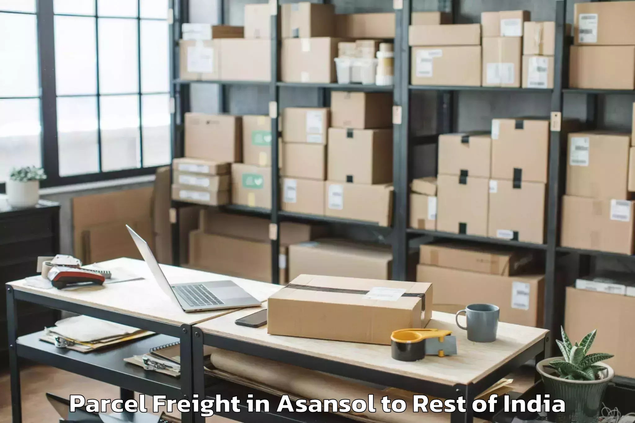 Book Asansol to Srinagar Parcel Freight Online